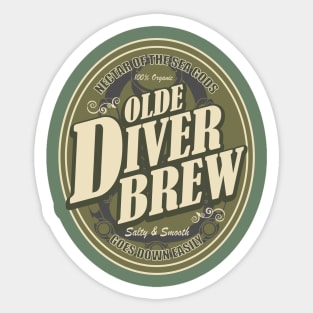 Commercial Diver - Olde Diver Brew Sticker